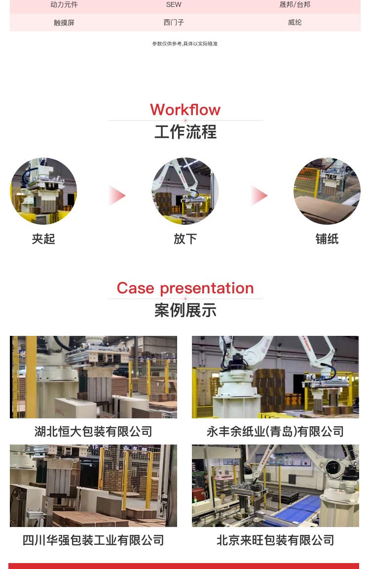 旋轉碼垛操作流程